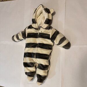 Plush Baby Bunting/Snowsuit/Pram Suit Sz 0-3 M